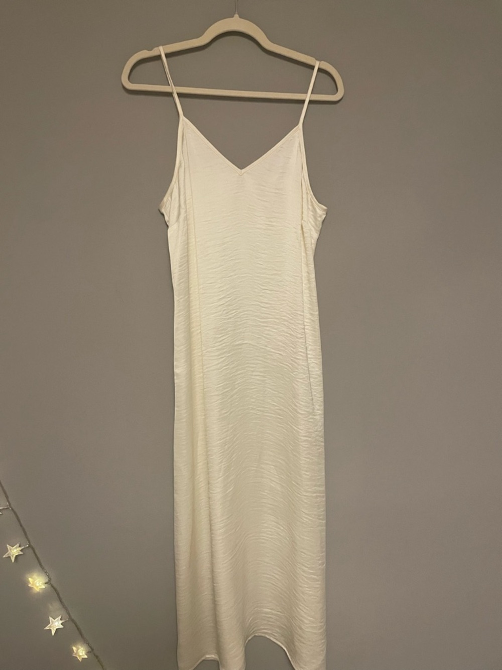 White satin slip dress - Adyson Parker in Gardenia (white), women’s Medium (M)